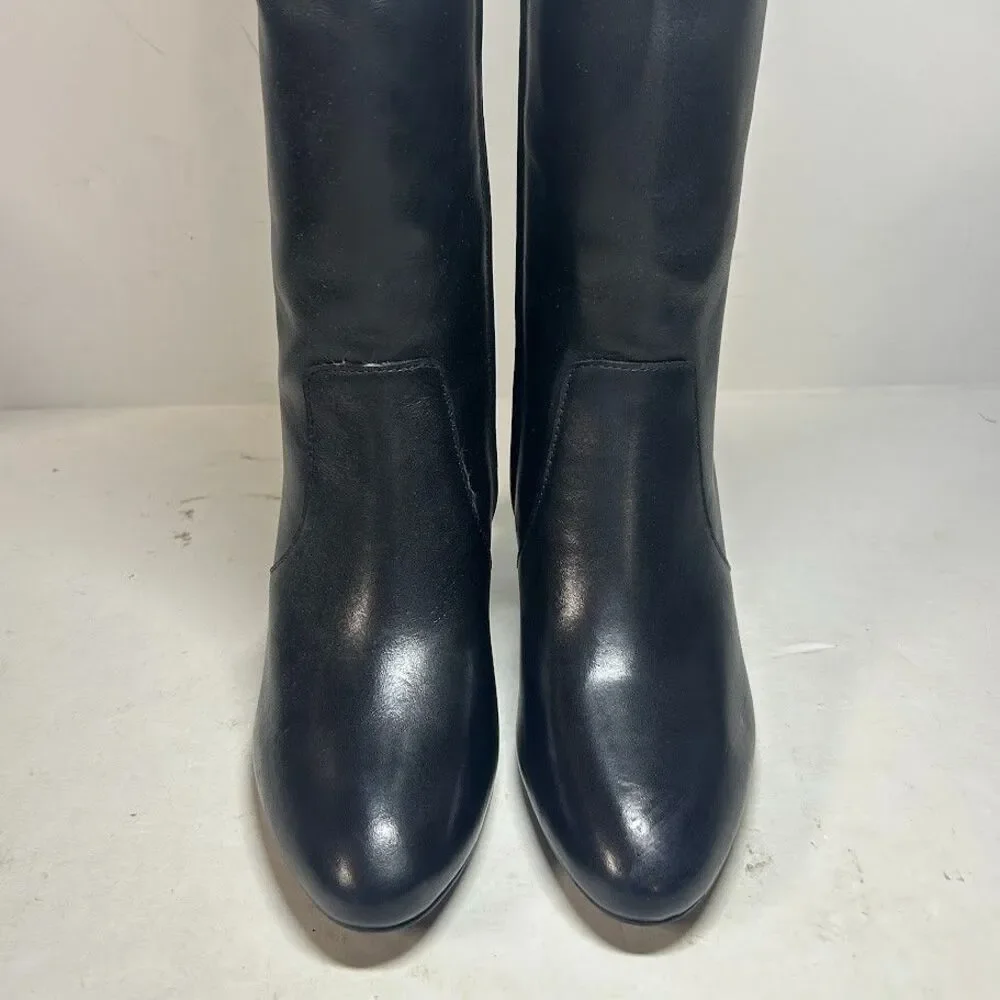 Ralph Lauren Womens 6 B Black Caelynn High Heel Boots DISPLAY OJ1